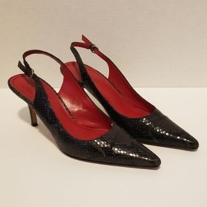 COACH "Alena" Python Print Heels Size 9